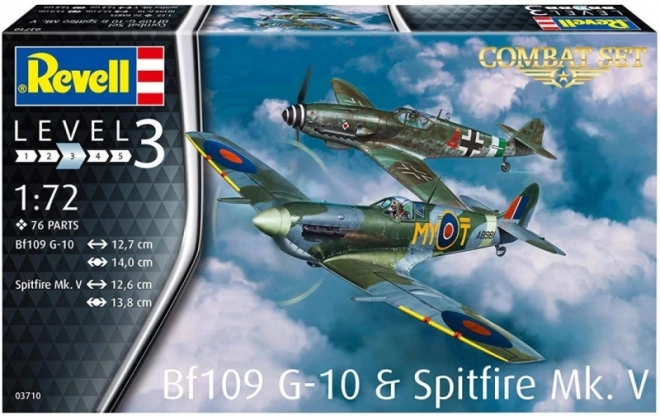 Bf 109 G-10 és Spitfire Mk.V makett készlet