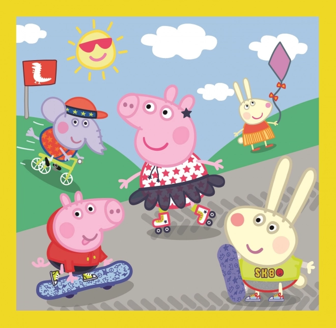 Peppa malac vidám napja 3 az 1-ben puzzle