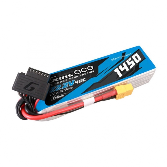 Gens Ace G-Tech 1450 mAh 6S1P lítium-polimer akkumulátor XT60 csatlakozóval