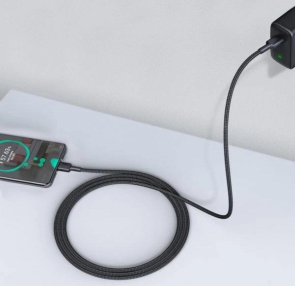 Nylon USB C - USB C kábel 0,9m