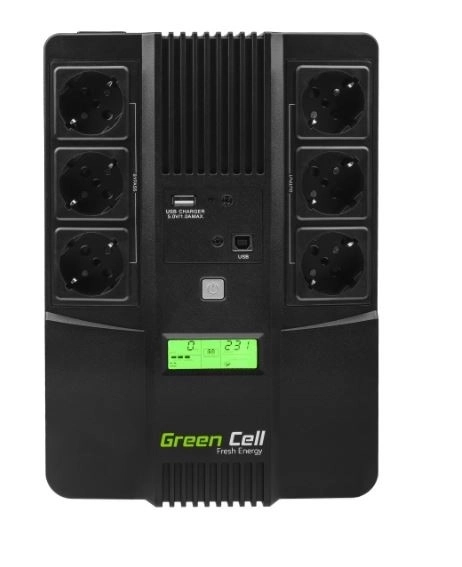 Zöld Cell UPS 600VA szünetmentes tápegység