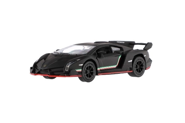 Kinsmart Lamborghini Veneno középen meghúzva 13 cm, 4 színben 12 db-os szett