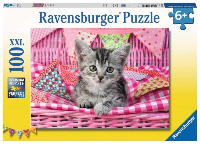 Puzzle 100 darabos XXL Édes kiscica