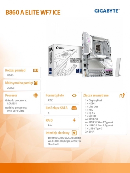 B860-elito wifi7 jéggel támogatott alaplap