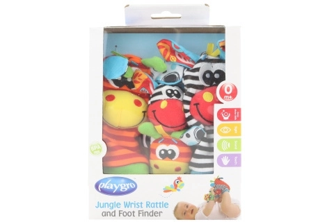 Playgro csörgős zokni és karkötő szett