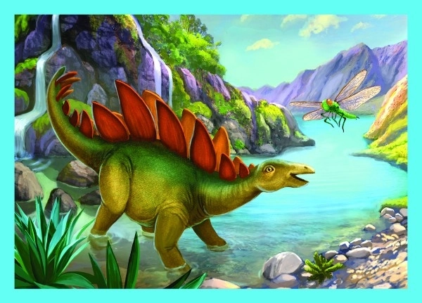 Különleges dinoszauruszos puzzle 4 az 1-ben gyerekeknek