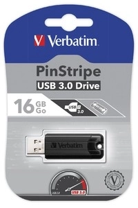 Pinstripe usb meghajtó 16GB fekete