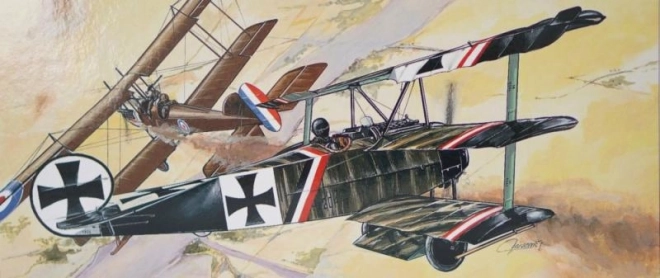 Fokker Dr. 1 repülőgép makett