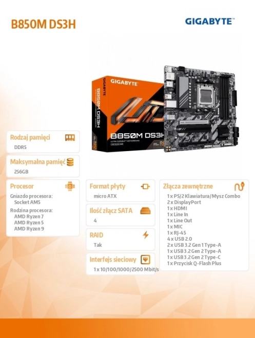 Alaplap GIGABYTE X3D Turbo