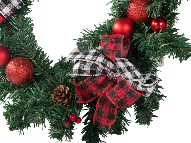 Karácsonyi díszítős girland ajtóra és falra