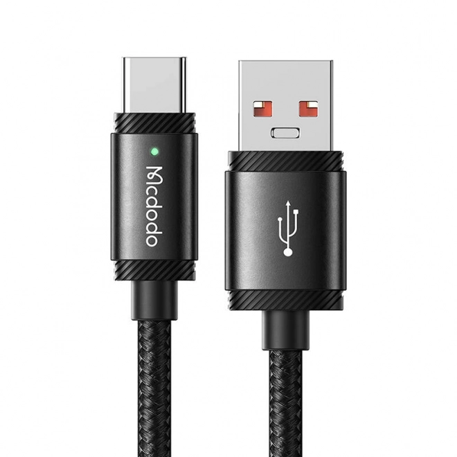 Fekete Mcdodo USB-A - USB-C gyors töltőkábel, 1,5 m, 120W