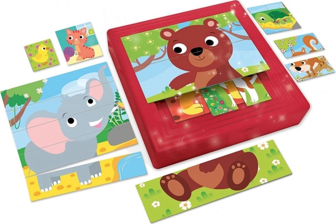 Carotina Baby állatos puzzle készlet