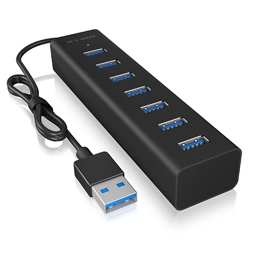 7 portos USB HUB tápegységgel