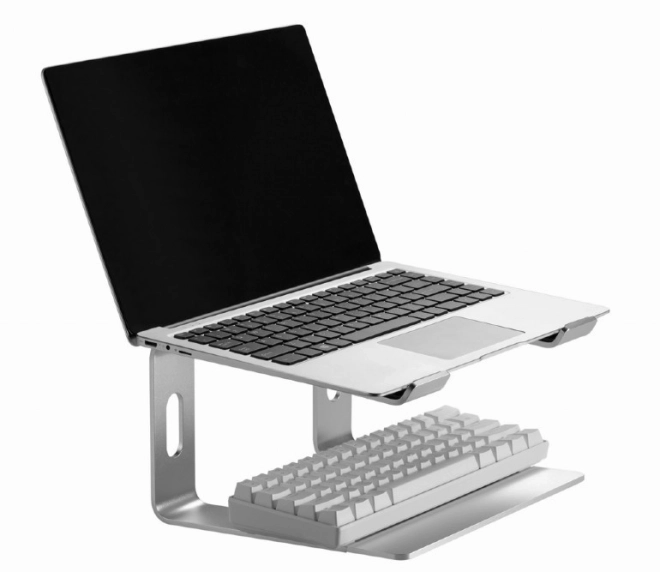 Ergonomikus ezüst laptopállvány 15,6 hüvelykes