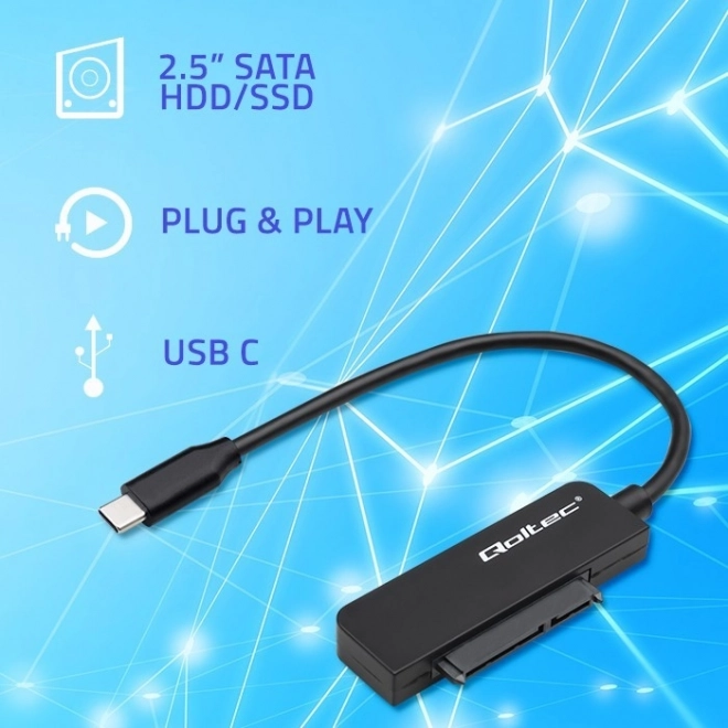 SATA adapter SSD HDD meghajtóhoz 2.5" USB-C