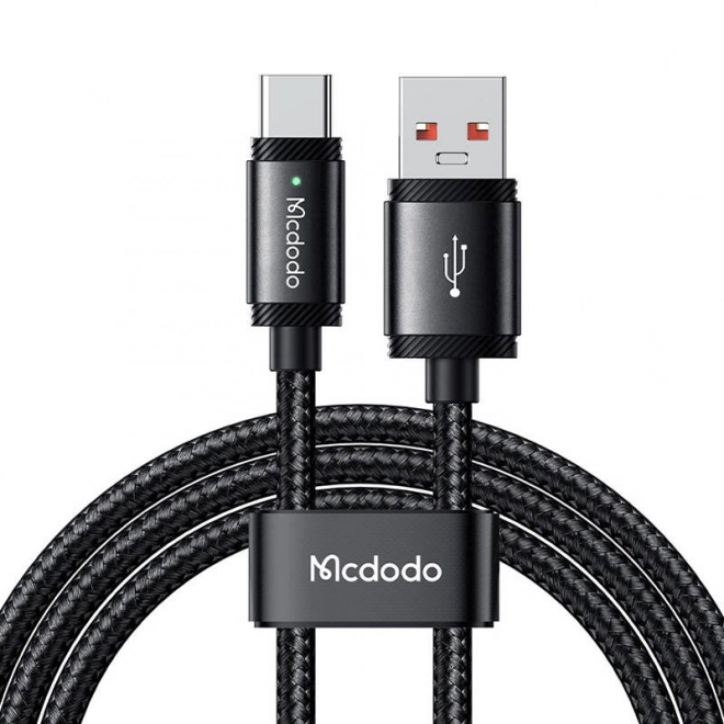 Fekete Mcdodo USB-A - USB-C gyors töltőkábel, 1,5 m, 120W