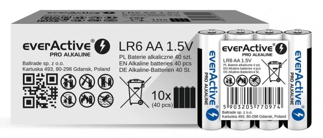 EverActive AA alkáli elemek