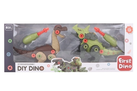 Csavarozható dinoszauruszok – 2 darabos készlet