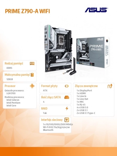 Prime Z790-A WIFI gaming alaplap