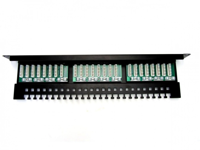 Patch panel 24 portos 19", DIGITUS fekete