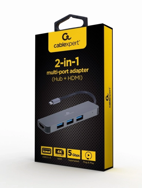 Usb-c Hdmi hub 3xUSB 3.0 csatlakozó