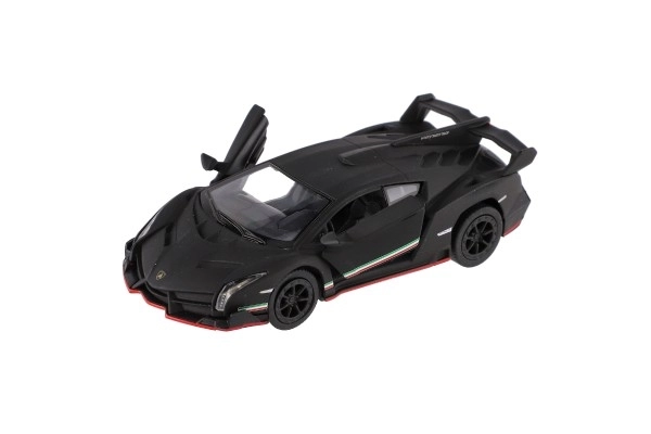 Kinsmart Lamborghini Veneno középen meghúzva 13 cm, 4 színben 12 db-os szett