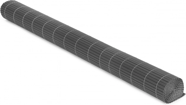 Kétoldalas bambusz szőnyeg 150x300 cm erkélyre, teraszra és kerítésre, antracit MultiGarden