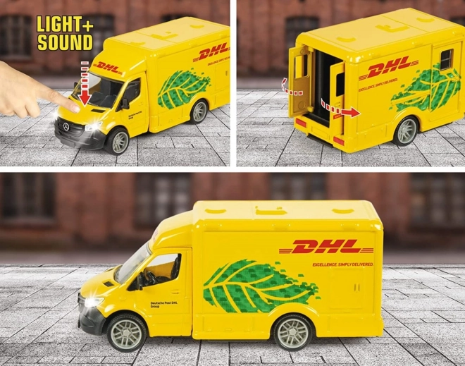 Majorette nagy Mercedes-Benz DHL autómodell