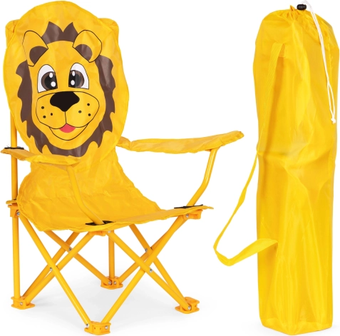 Összecsukható gyerek camping szék túraszék táskával Lion