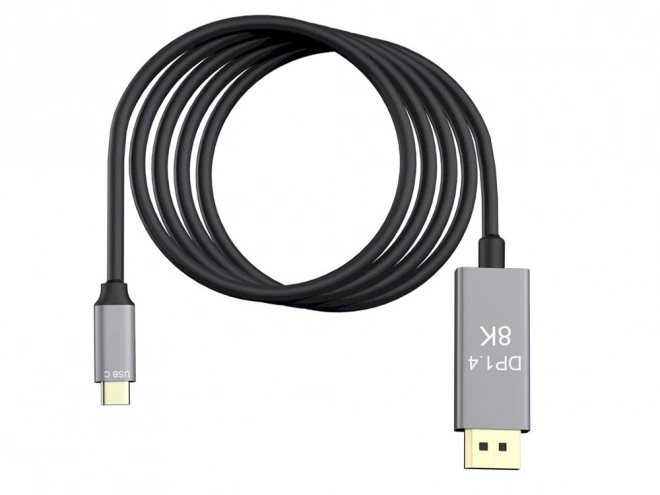 DisplayPort 1.4 és USB-C kábel 8K videó 1,8m