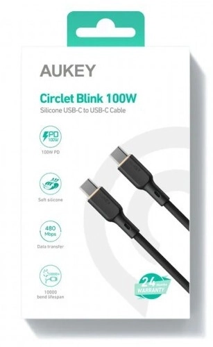 Aukey ultraszilárd szilikon USB-C kábel