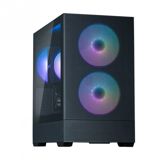 P30 Air mATX Mini Torony Ház ARGB ventilátorokkal fekete