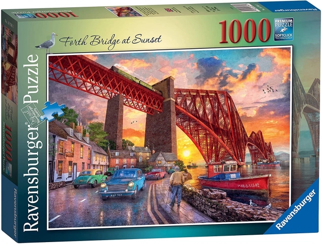 Ravensburger puzzle kelti híd naplementében, Skócia 1000 darabos