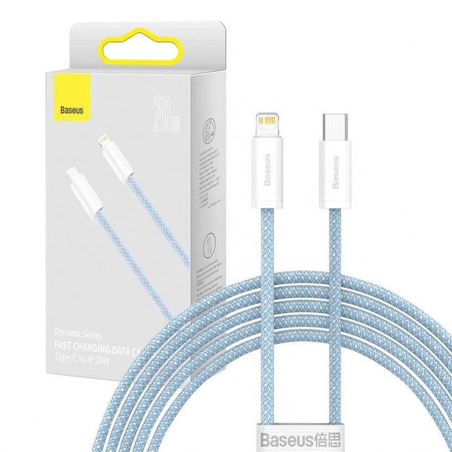 Baseus dynamic lightning kábel USB-C csatlakozással, 20W, 2m, kék