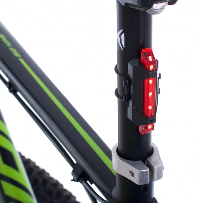 Led kerékpárlámpa szett elöl-hátul USB