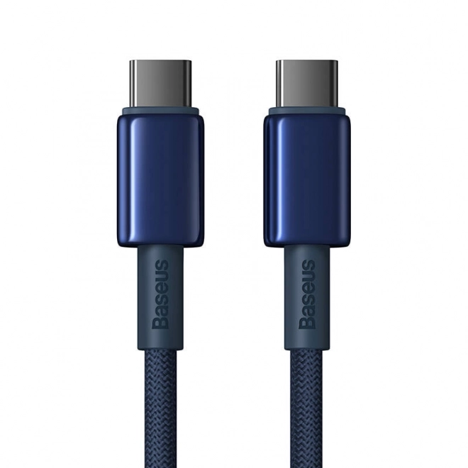 Baseus tungsten gold USB-C USB-C kábel, 100 W, 1 m, kék