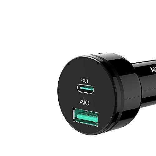 Ultragyors autós töltő dupla USB Power Delivery 36W