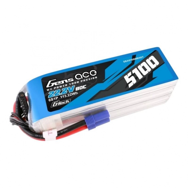 Gens Ace G-Tech 5100mAh 80C LiPo akkumulátor EC5 csatlakozóval