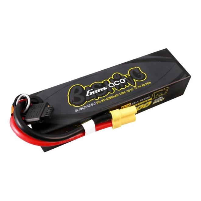 Gens ace bashing sorozat 8000 mAh 11,1V 100C 3S1P lipo akkumulátor EC5 csatlakozóval