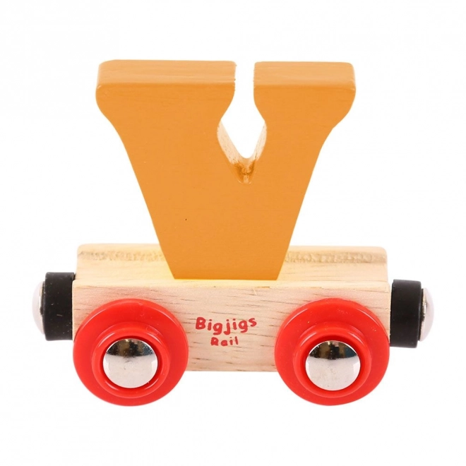 Bigjigs Rail vonat betű V