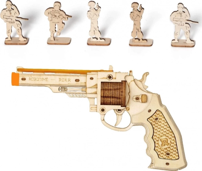 Rokr 3D fa puzzle Revolver Corsac M60, 102 darab