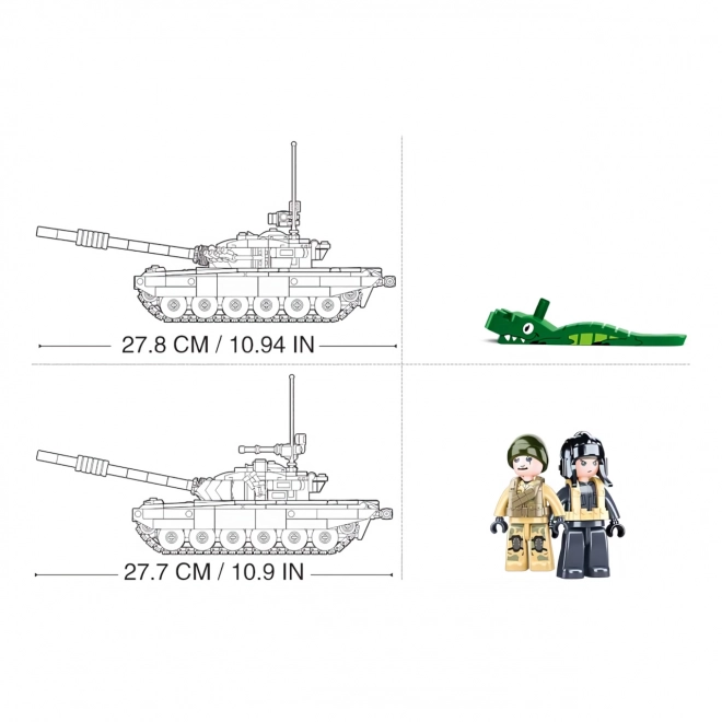 Sluban Model Bricks T-72B3 harckocsi 2 az 1-ben