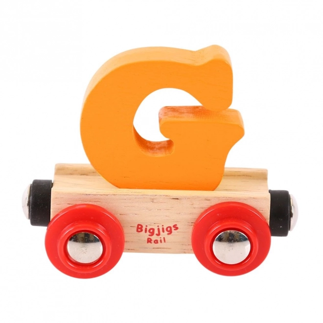 Bigjigs Rail fa kocsika - G betű