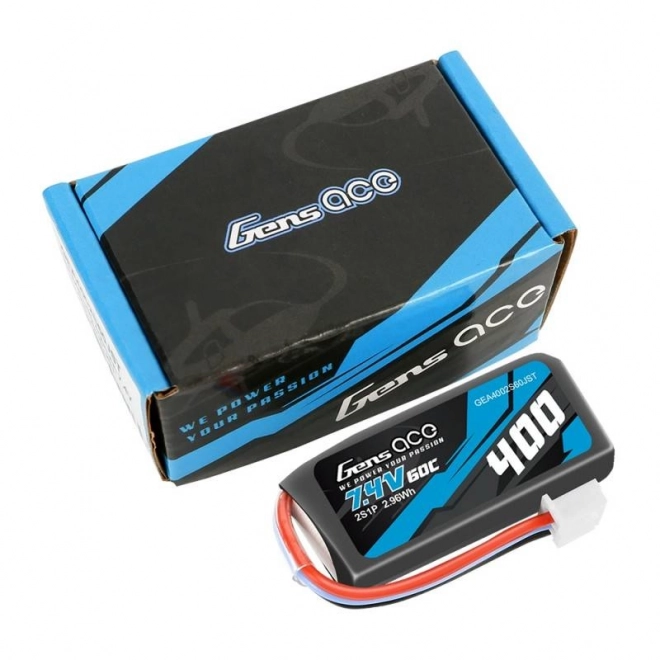 Gens Ace akkumulátor 400mAh 7,4V 60C JST csatlakozóval