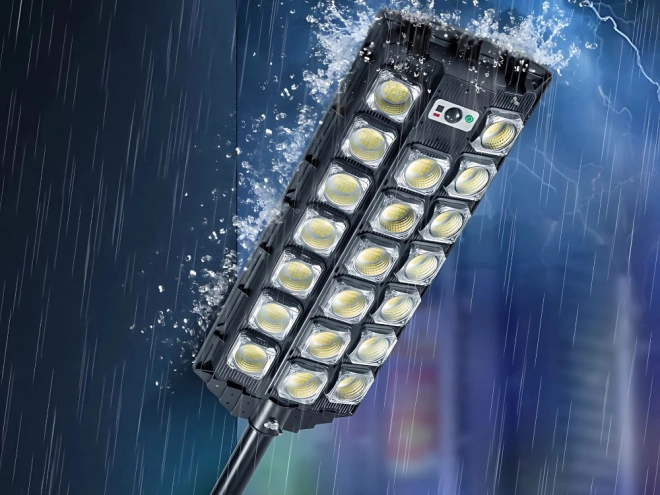 Napelemes LED utcai lámpa távirányítóval