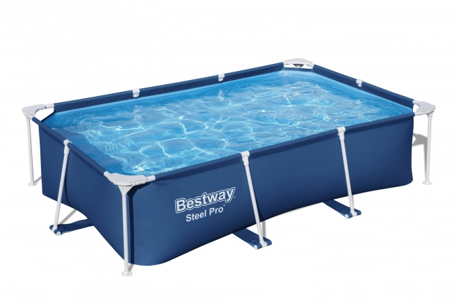 DeluxeJr Steel Pro Állványos Medence 259x170x61 BESTWAY kertbe