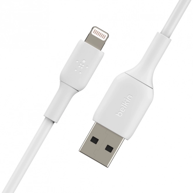 Pvc usb-a - lightning töltőkábel 1m fehér