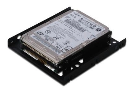 Fém SSD/HDD Kettős 2,5"-ről 3,5"-re Adapter, Fekete