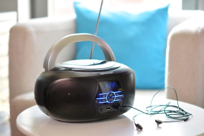 Bluetooth boombox FM rádióval