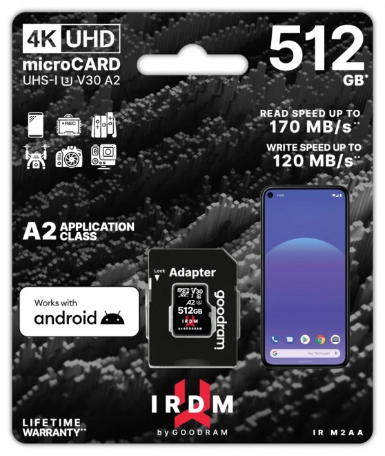 Irdrm microSD kártya 512GB